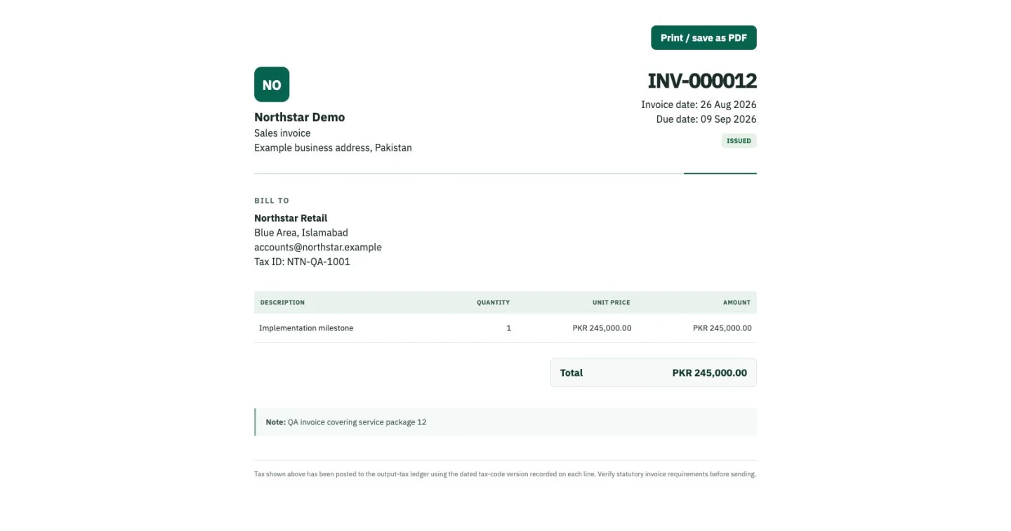 Proper Axis Invoicing and customer balances workflow